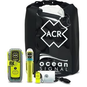 Ocean Signal Waterproof Emergency Prepared Kit with PLB, C-Strobe H20 and Bag